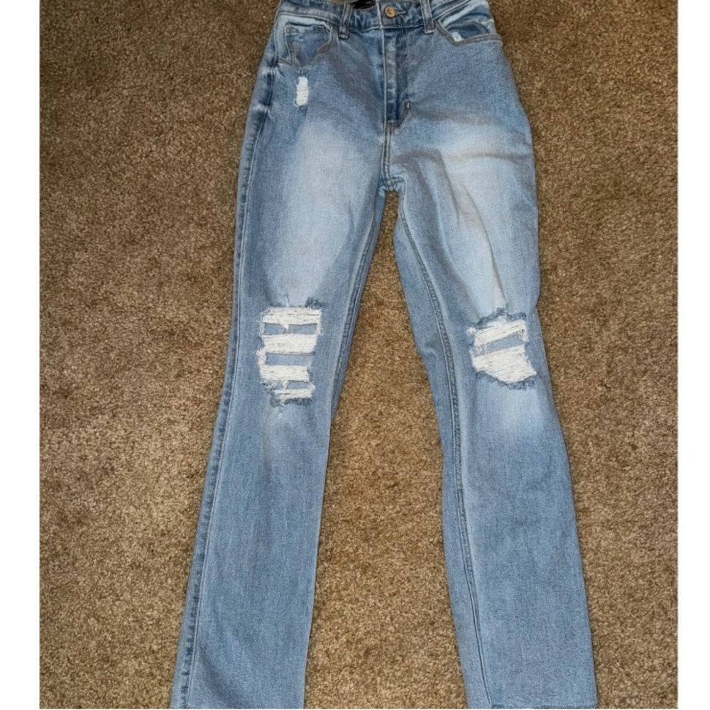 Classic Light Blue Straight Leg Women's Jeans